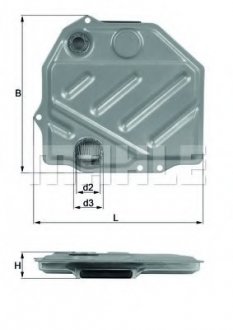 Гідрофільтр, автоматична коробка передач MAHLE / KNECHT HX48 (фото 1)