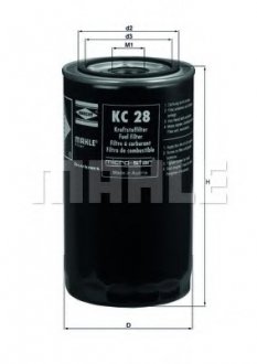 Фильтр топливный MAHLE / KNECHT KC 28