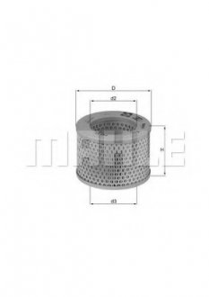 Повітряний фільтр MAHLE / KNECHT LX192
