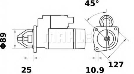 Стартер MAHLE / KNECHT MS 331