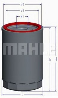 Фільтр масляний MAHLE / KNECHT OC 1