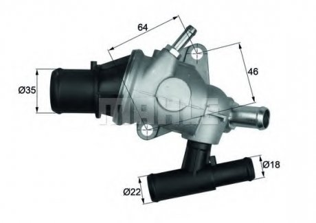 Термостат, охолоджуюча рідина MAHLE / KNECHT TH 29 88