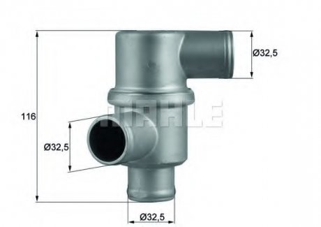 Термостат, охолоджуюча рідина MAHLE / KNECHT TH 37 80