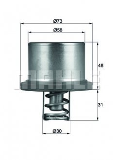 Термостат, охолоджуюча рідина MAHLE / KNECHT THD 2 89