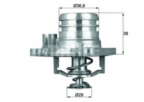 Термостат, охолоджуюча рідина MAHLE / KNECHT TI 13 92