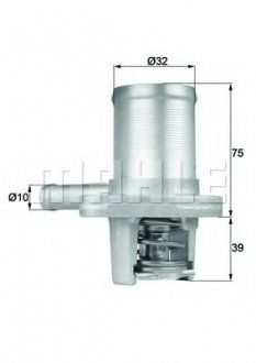 Термостат, охолоджуюча рідина MAHLE / KNECHT TI 40 89