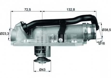 Термостат, охолоджуюча рідина MAHLE / KNECHT TM 8 105