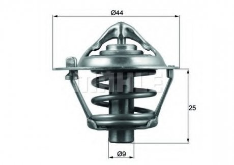 Термостат, охолоджуюча рідина MAHLE / KNECHT TX 113 88 D (фото 1)