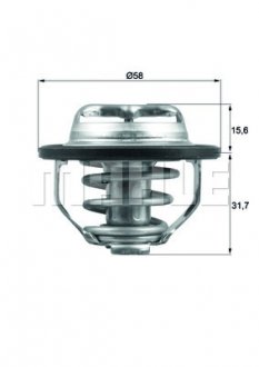 Термостат Opel Vectra C 2.2 16V 02- MAHLE MAHLE / KNECHT TX 122 82