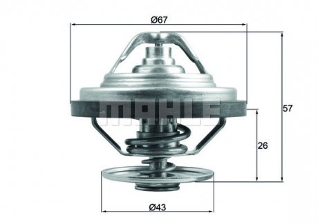 Термостат MH MAHLE / KNECHT TX 158 79