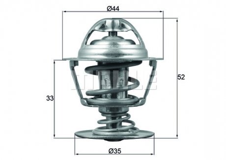 Термостат, охолоджуюча рідина MAHLE / KNECHT TX17388D (фото 1)