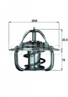 Термостат, охолоджуюча рідина MAHLE / KNECHT TX 1 83 D