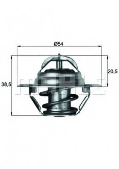 Термостат, охолоджуюча рідина MAHLE / KNECHT TX 3 87 D (фото 1)