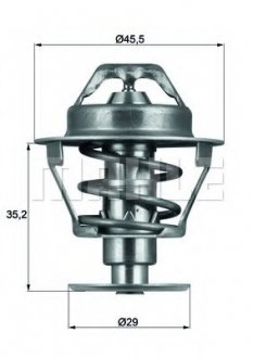 Термостат, охолоджуюча рідина MAHLE / KNECHT TX 81 89 D