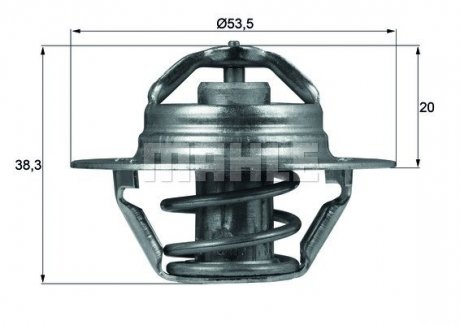 Термостат Citroen Jumper 2.0 94-02/Peugeot Partner 1.1-1.4 96-15/Renault Kangoo 1.9 TDI 00- (88 °C) MAHLE MAHLE / KNECHT TX 88 88D