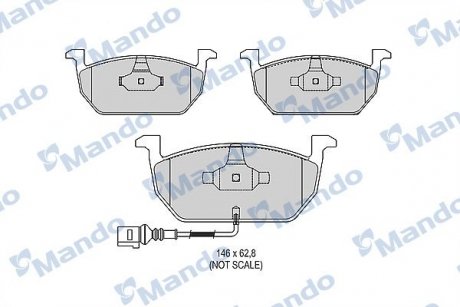 Комплект гальмівних колодок MND MANDO MBF015291