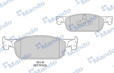 Комплект гальмівних колодок MND MANDO MBF015302