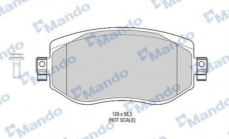 Комплект гальмівних колодок MND MANDO MBF015304