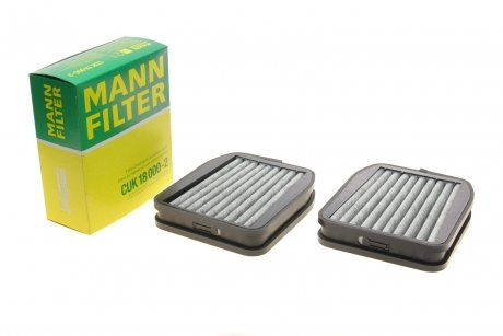 Фільтр салону MB E-class (W211) 02-09 (вугільний) (к-кт 2шт.) -FILTER MANN CUK 18 000-2