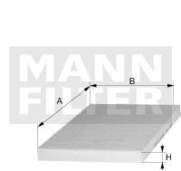 Фільтр салону MANN CUK36003