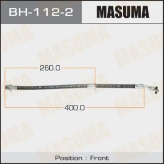 Шланг тормозной (BH-112-2) MASUMA BH1122