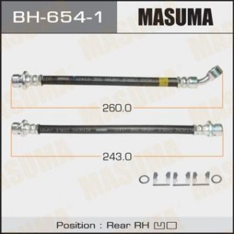 Шланг тормозной (BH-654-1) MASUMA BH6541