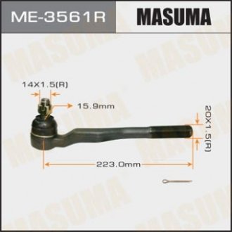 Наконечник рулевой тяги out TOYOTA LAND_CRUISER 100 ##J9#, ##N18# RH MASUMA ME3561R (фото 1)