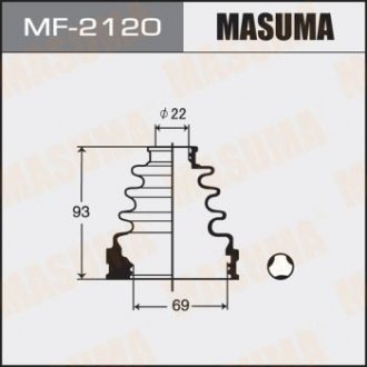 Пильовик ШРКШ внутрішнього Toyota Corolla (00-06), RAV 4 (00-05) (MF-2120) MASUMA MF2120