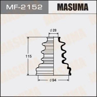 Пильовик ШРКШ внутрішнього Toyota Hilux (-05) (MF-2152) MASUMA MF2152