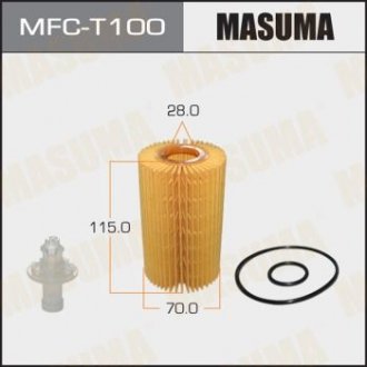 Фільтр масляний (вставка) Toyota Land Cruiser, Sequoia, Tundra (07-) (MFC-T100) MASUMA MFCT100