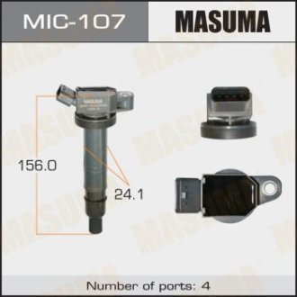 Котушка запалювання 4RUNNER, HILUX / 1AZFSE, 1NZFE, 2TRFE (MIC-107) MASUMA MIC107