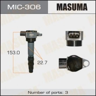 Котушка запалювання OUTLANDER, GALANT/ 4G69 (MIC-306) MASUMA MIC306