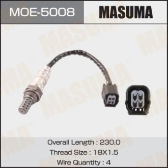 Датчик кисню (лямбда-зонд) нижній Honda Accord 2.4 (07-12) (MOE-5008) MASUMA MOE5008 (фото 1)