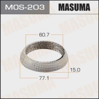 Кольцо глушителя (60.7x77.1x15) (MOS-203) MASUMA MOS203