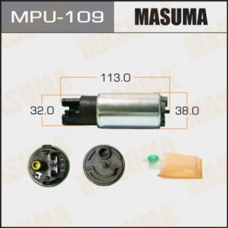 Бензонасос электрический (+сеточка) Honda/ Mitsubishi/ Subaru/ Toyota (MPU-109) MASUMA MPU109 (фото 1)