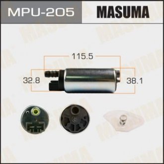 Бензонасос электрический (+сеточка) Nissan (MPU-205) MASUMA MPU205