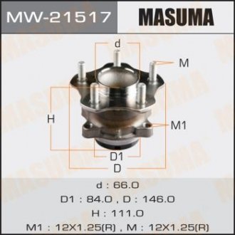 Маточина колеса (MW-21517) MASUMA MW21517