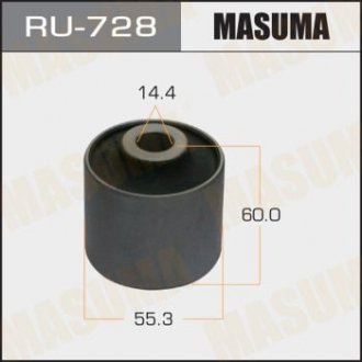 Сайлентблок LAND CRUISER, LX470 / UZJ100L, UZJ100W задн нижн (RU-728) MASUMA RU728