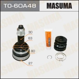 ШРУС наружный Toyota Camry (11-17) (нар:30/вн:27) (TO-60A48) MASUMA TO60A48