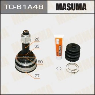 ШРУС наружный Toyota Camry (01-06) (нар:26/вн:27) (TO-61A48) MASUMA TO61A48