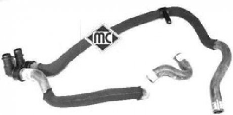 Патрубок системы отопления Citroen Berlingo, Xsara/Peugeot Partner 1.9D (02-) Metalcaucho 08555 (фото 1)