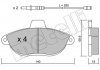 Комплект гальмівних колодок (дискових) Metelli 22-0105-0 (фото 9)