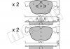 Комплект гальмівних колодок (дискових) Metelli 22-0770-0 (фото 2)