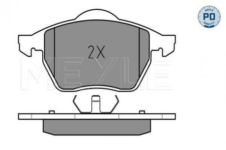 Колодки гальмівні (передні) Audi A4/VW Passat 1.6-2.8 95-01 MEYLE 025 216 2419/PD