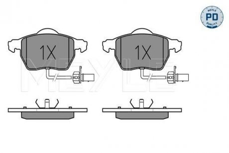 Колодки гальмівні (передні) Audi A4/A6/VW Passat 95- MEYLE 025 230 1820/PD