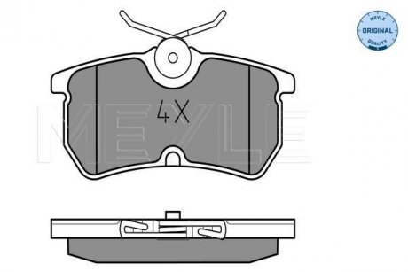 Колодки гальмівні (задні) Ford Focus 98-04/Fiesta 05- MEYLE 025 233 5314