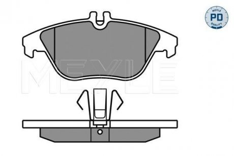 Колодки гальмівні (задні) MB C-class (W204/C204)/E-class (C207/A207) 1.6-5.5 07- (Ate) MEYLE 025 242 5317/PD