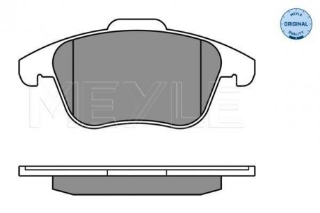 Колодки гальмівні (передні) Citroen C4 06-/Peugeot 3008/5008 09- (Ate) MEYLE 025 245 5719