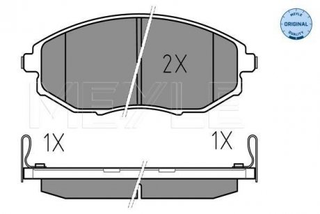 Колодки гальмівні (передні) Chevrolet Epica 2.0-2.5D 05- MEYLE 025 248 6417/W