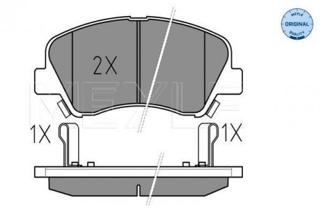 Колодки гальмівні (передні) Hyundai Accent IV/Kia Rio 10- MEYLE 025 253 4818